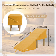 Rampe nawakol 2-en-1 pour chien et chat, démonstration d utilisation.