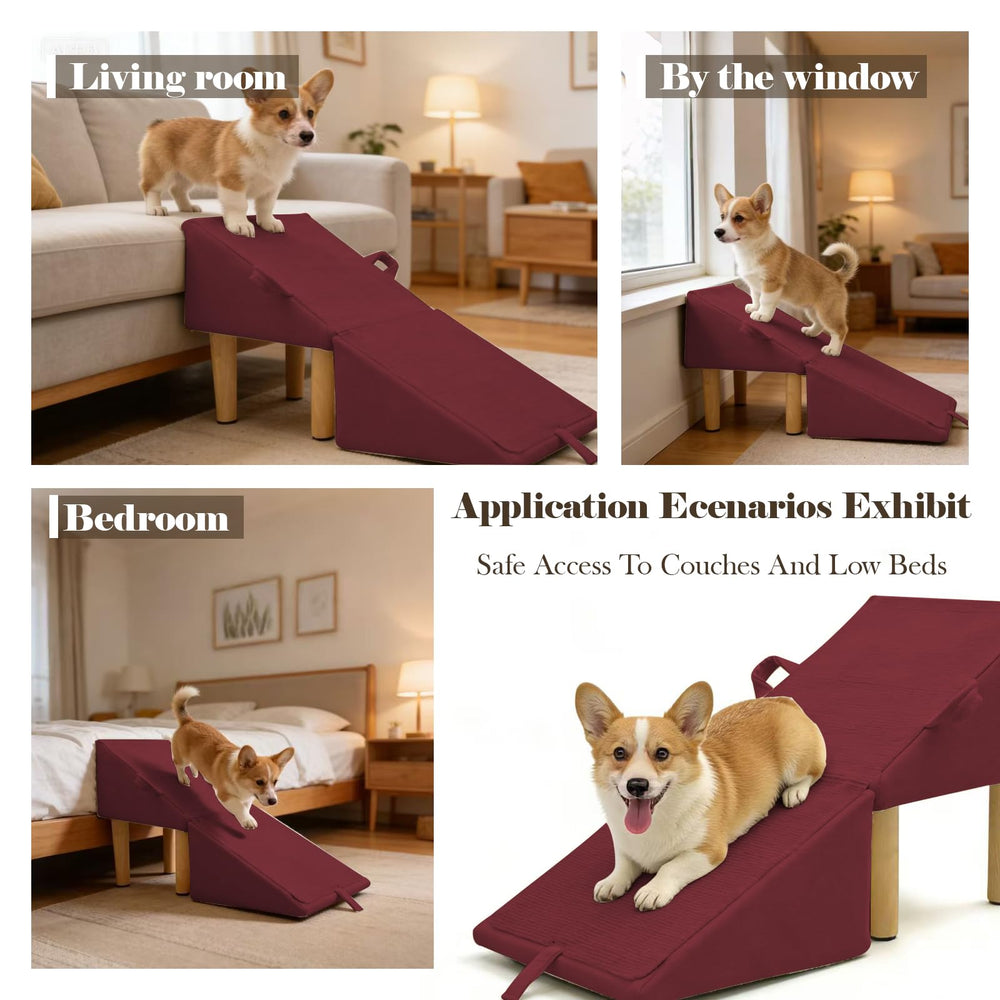 Rampe nawakol pour chat et chien, surface anti-glisse pour plus de confiance.