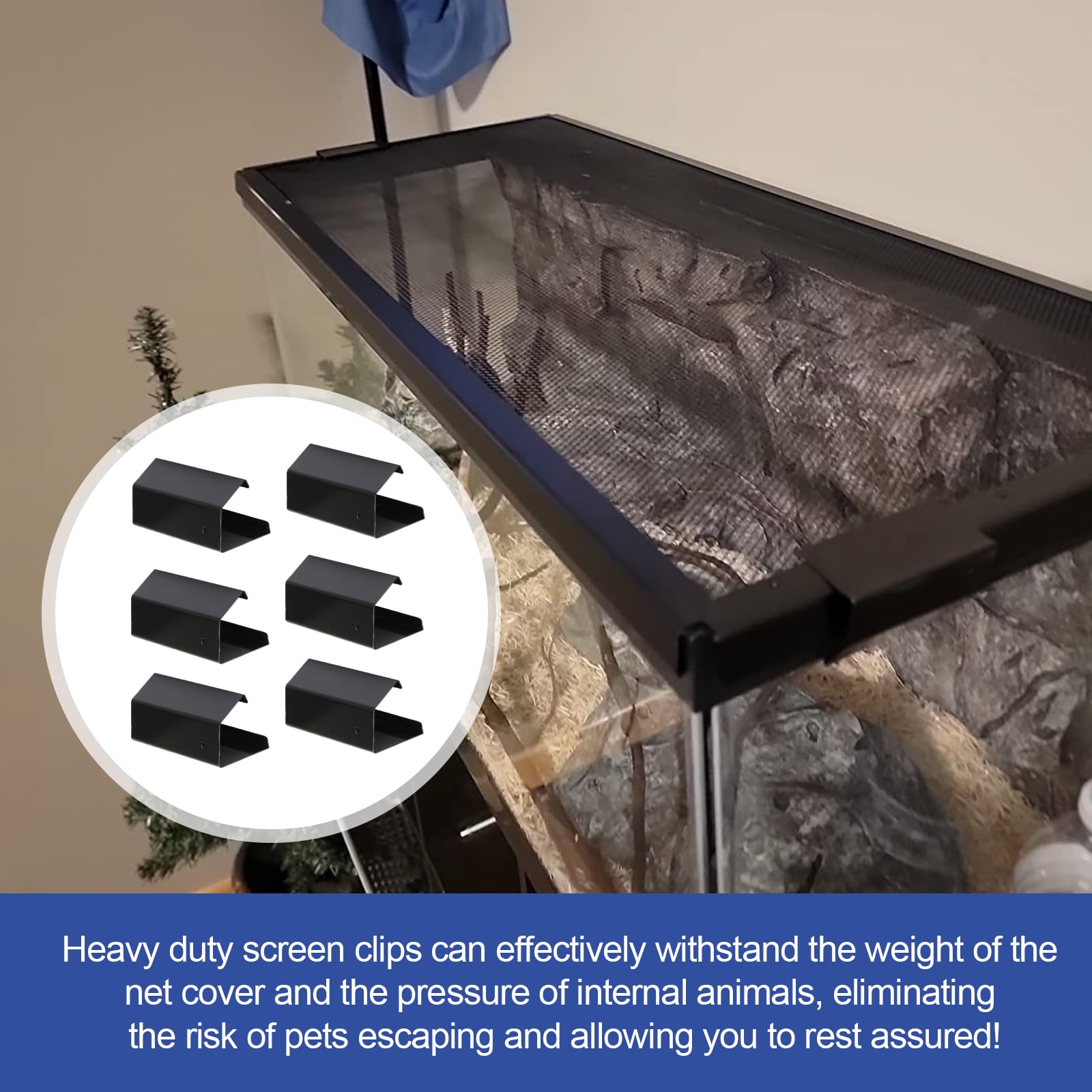 Nbbiww clips polyvalents pour aquariums et terrariums