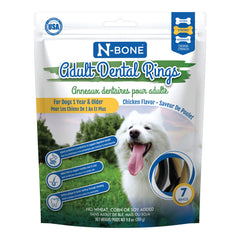 N-Bone Anneaux dentaires adulte poulet — emballage pratique sans plastique