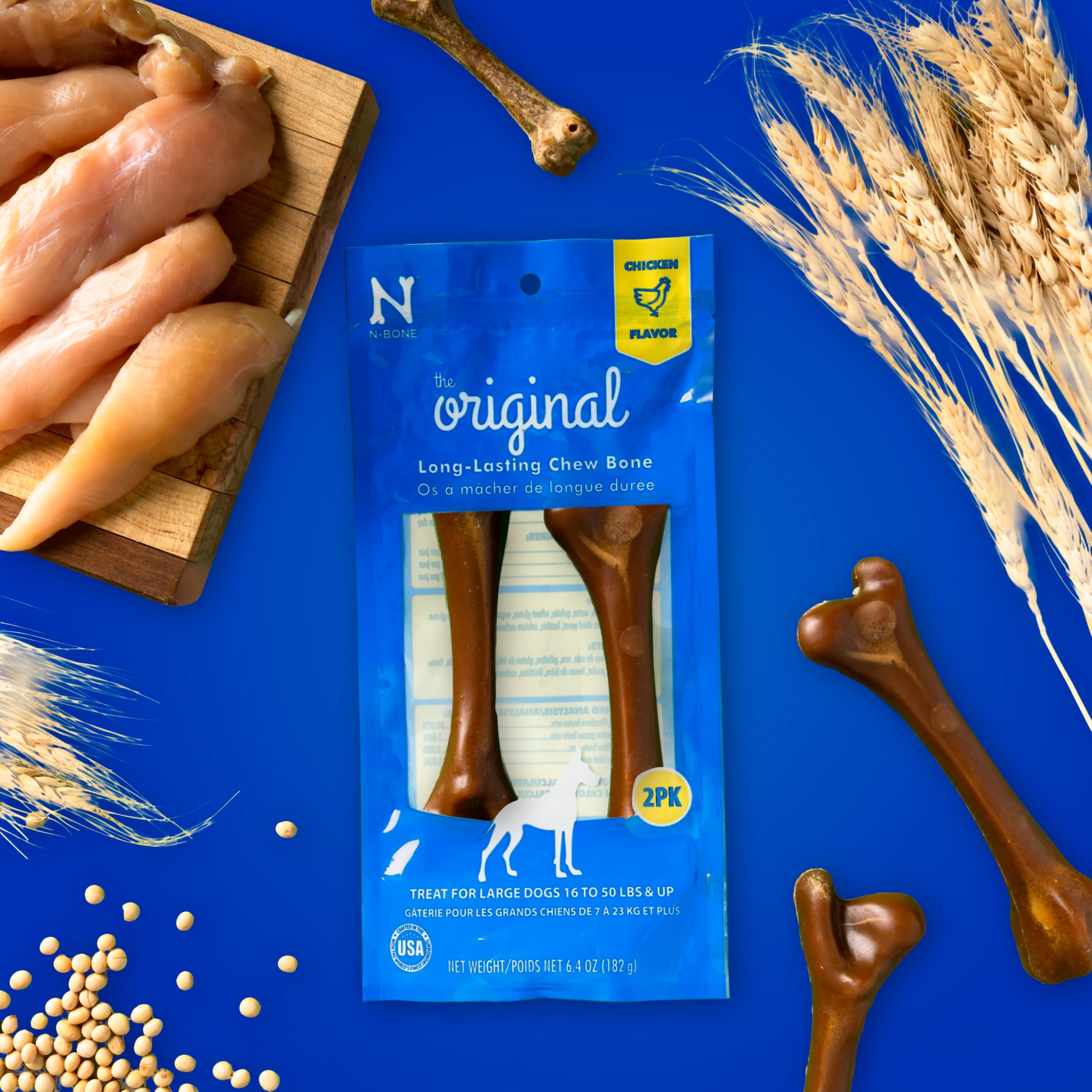N-Bone Os au Poulet grand format pour chiens de grande taille