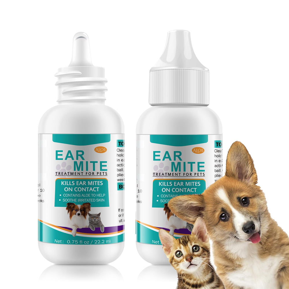 Gouttes NBtrektie pour oreilles, flacon, chiens et chats, action rapide.