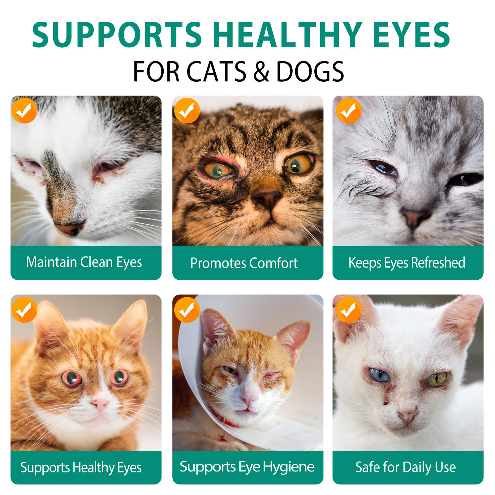 NBTREKTIE gouttes pour yeux, aide à nettoyer les taches de larmes des animaux.