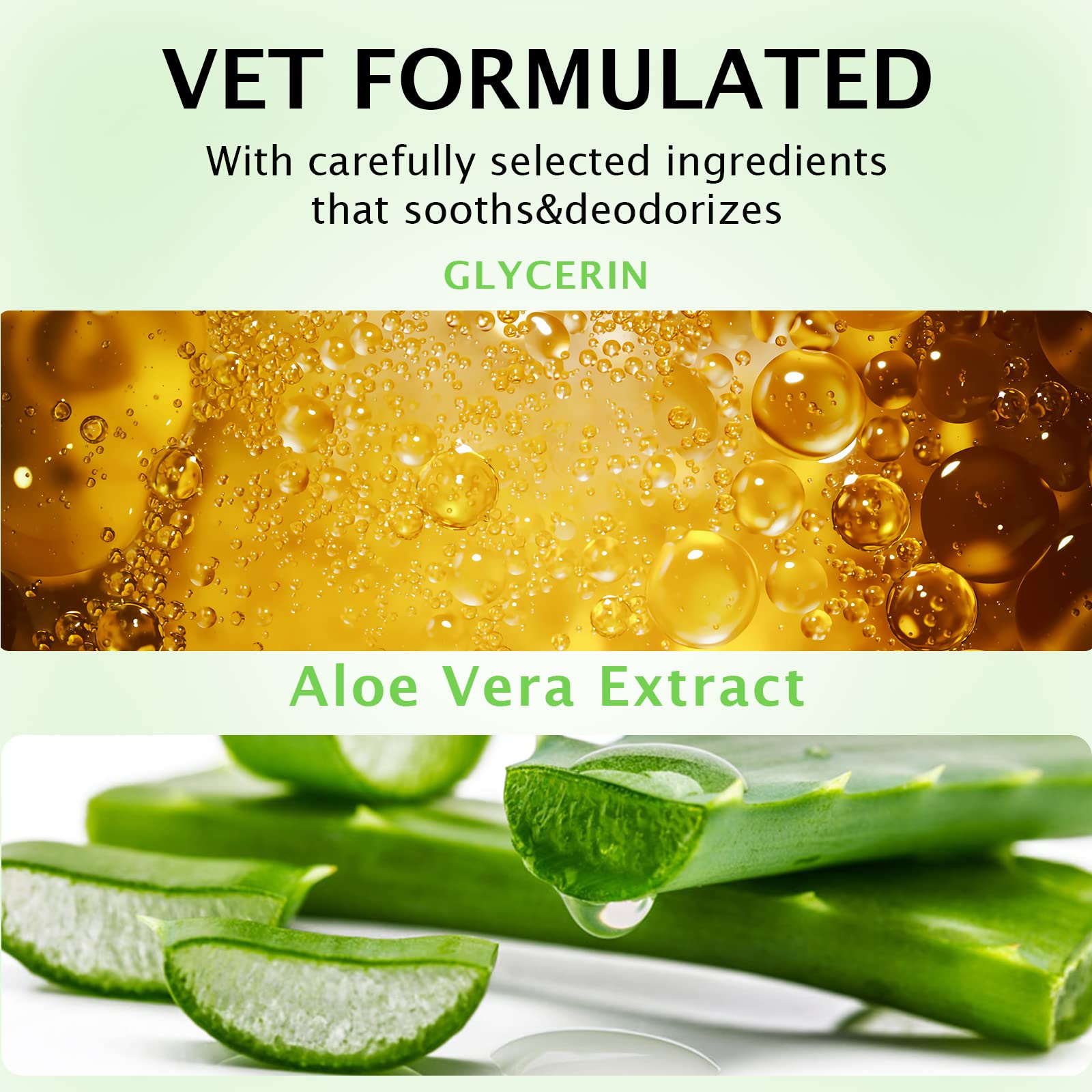NBTREKTIE Lingettes aloe-vera, soin doux pour les oreilles
