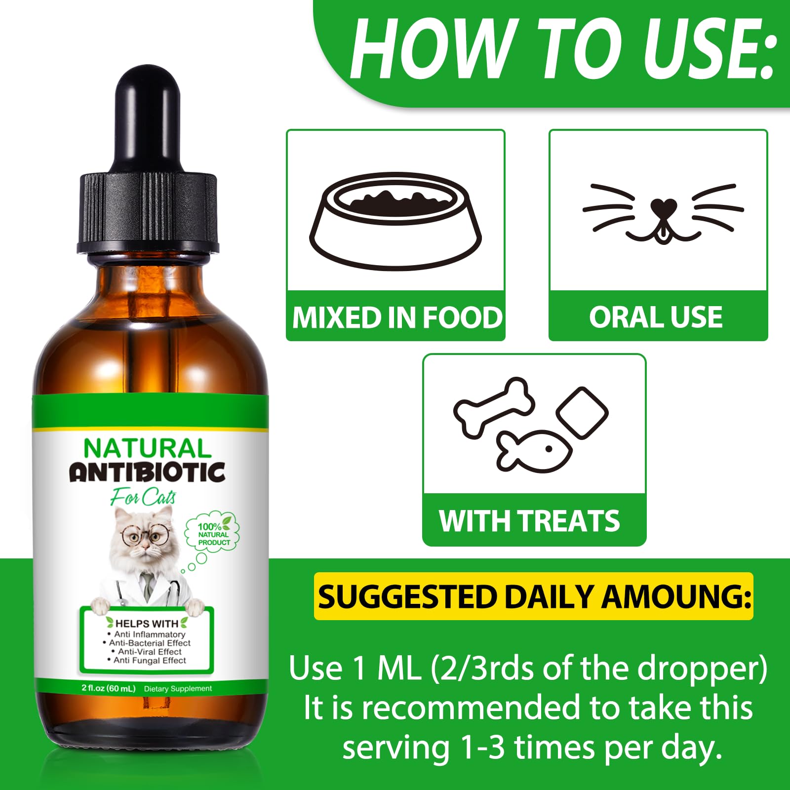 Nbtrektie pipette doseur chat — dosage précis sans effort.