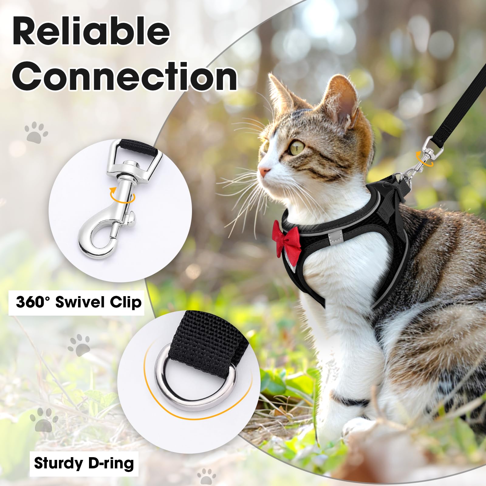 NCMAMA laisse-chat-promenade parfait pour les sorties quotidiennes.