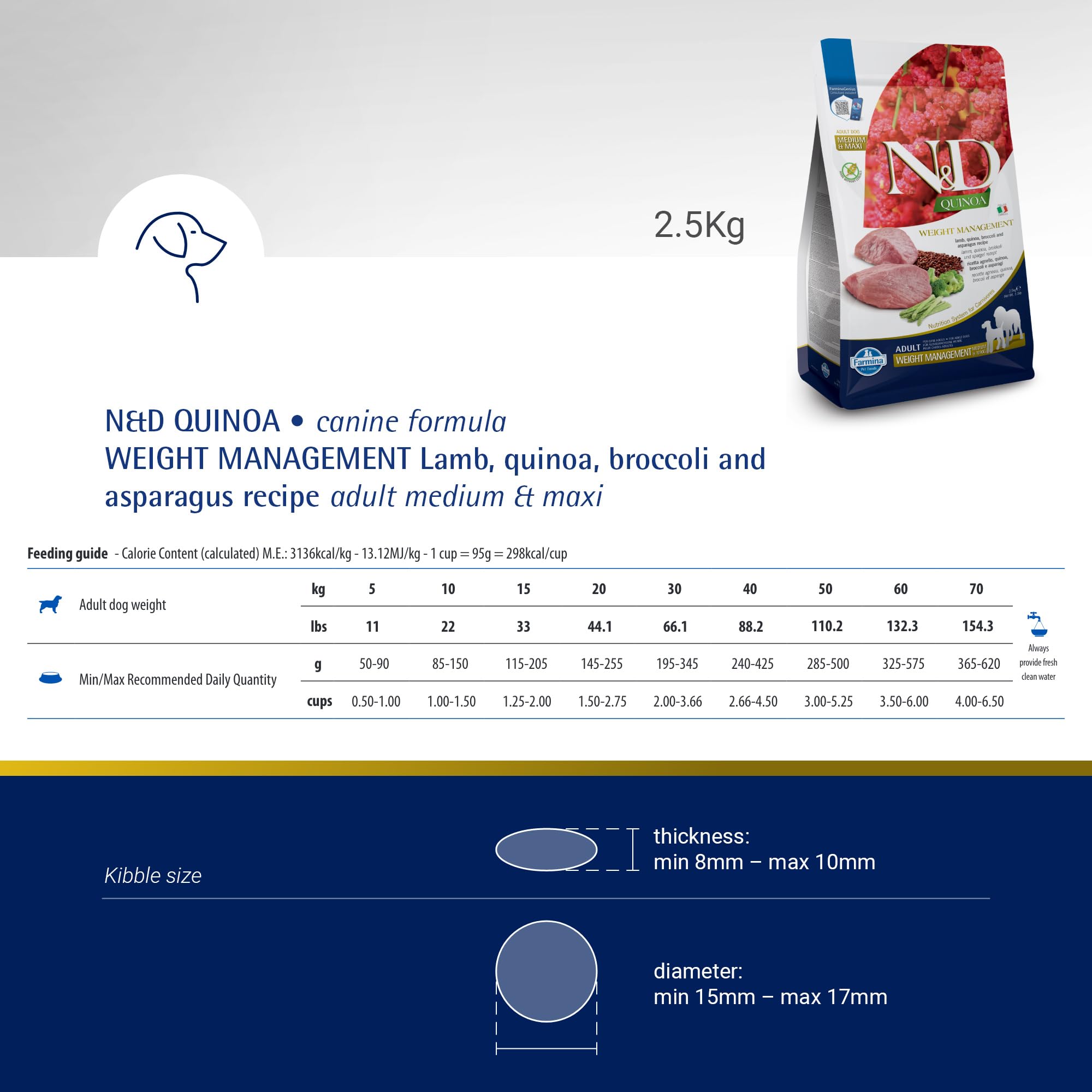 N&D glucosamine-chondroïtine, équilibre des articulations.
