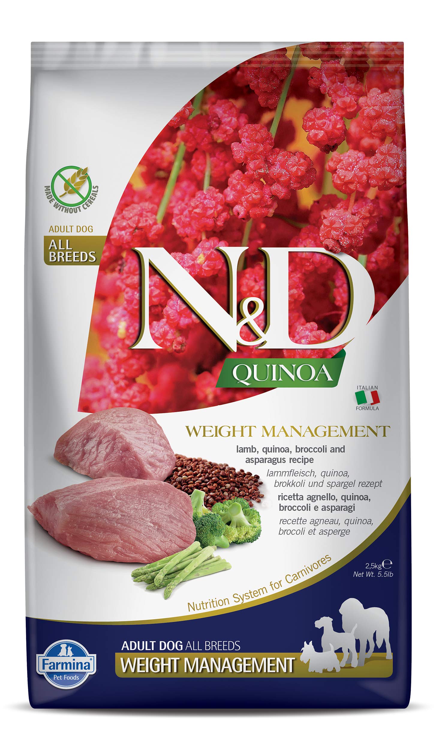 N&D sac d'emballage, aperçu du produit et gestion du poids.