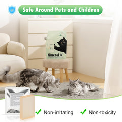 Gel déodorant floral Ndoge pour litière chat MeoWant, parfum agréable