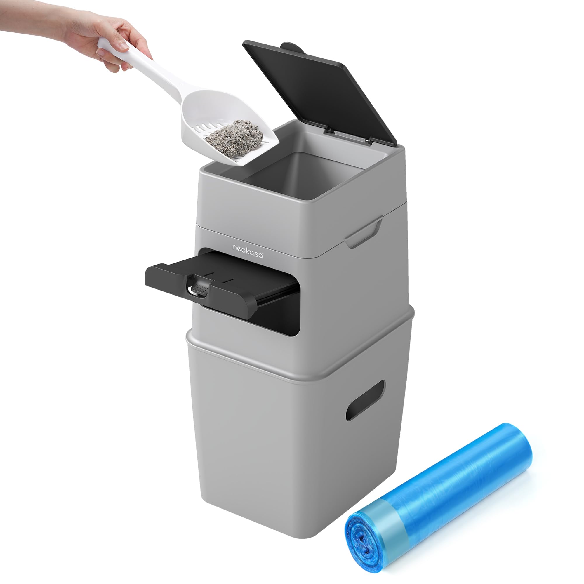 Neakasa PooGuard, poubelle-litiere-capacite-9-2l, idéale pour une journée sans vidage fréquent.