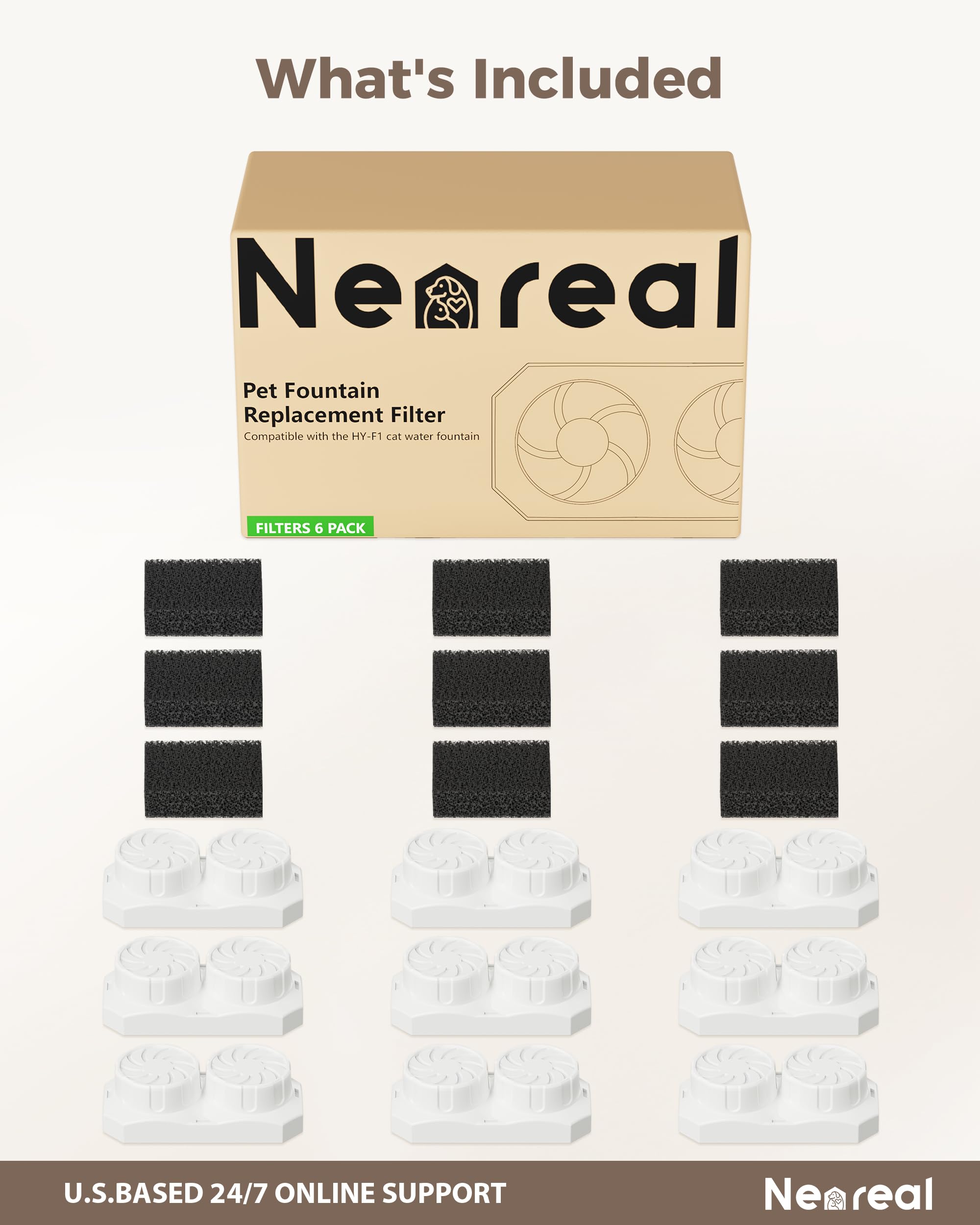 Neareal compatibilité fontaine chat 74oz : idéal multi-animaux