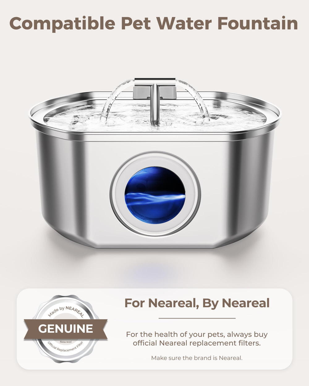 Filtration triple couche Neareal pour eau plus limpide.