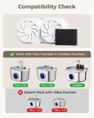 Neareal filtre triple-couche pour fontaine chat : purification efficace