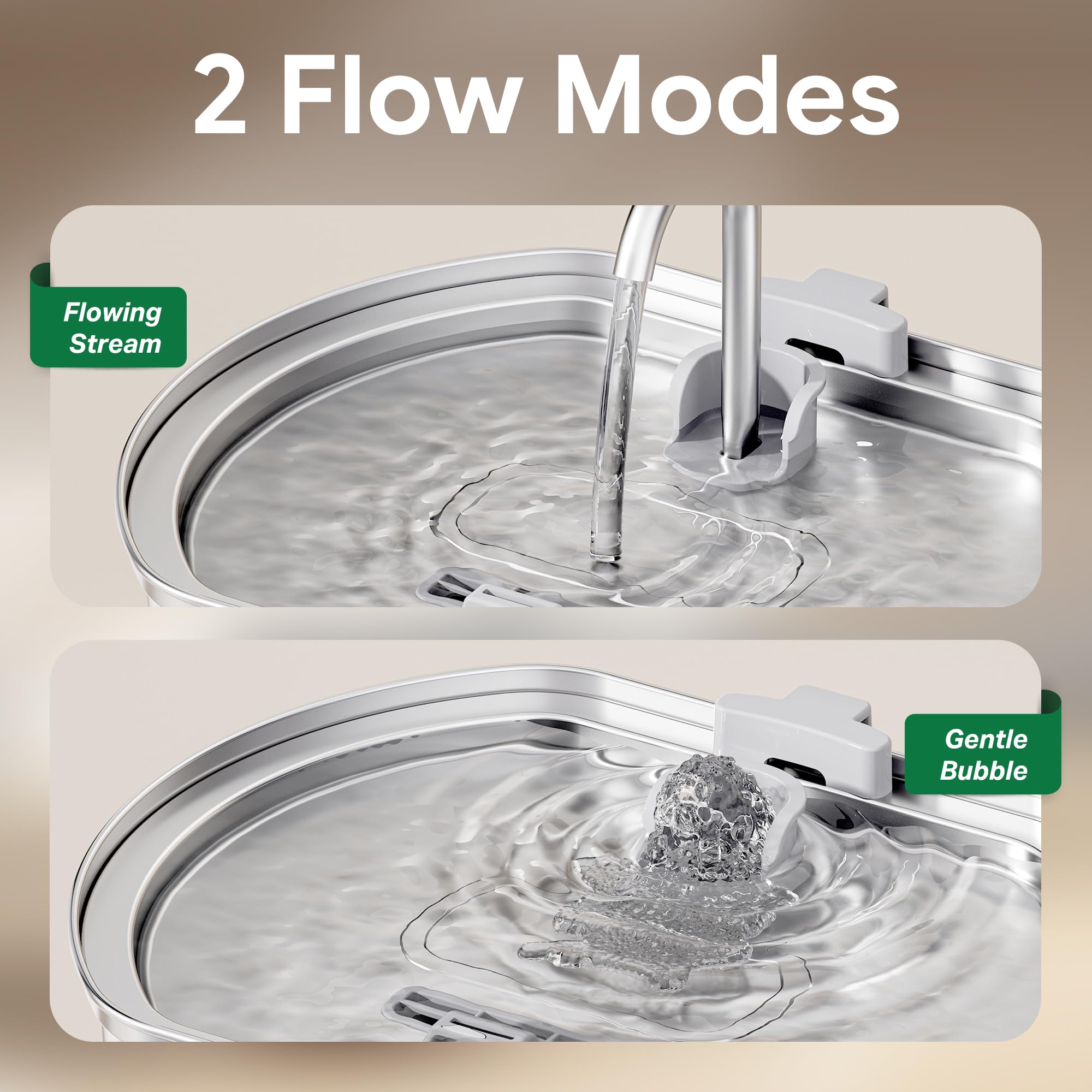 Flux d'eau naturel Neareal, eau plus attrayante pour les animaux.