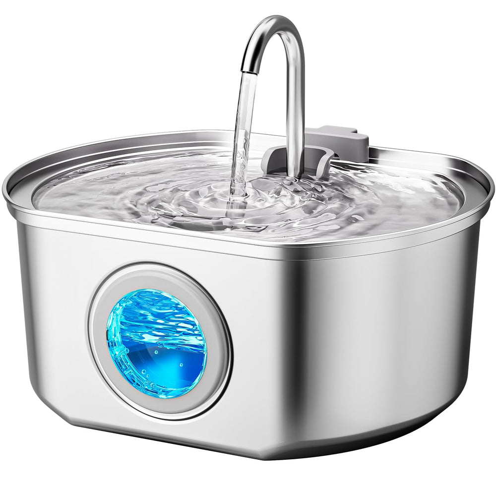 Fontaine Neareal pour chats en inox 304, vue générale pour hydratation fiable.