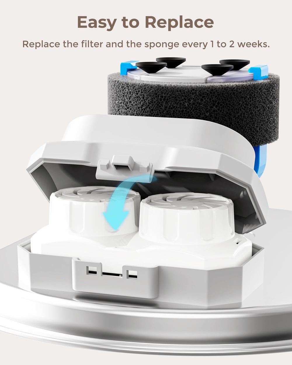 Kit de filtration Neareal pour fontaine 108oz, pratique et efficace.