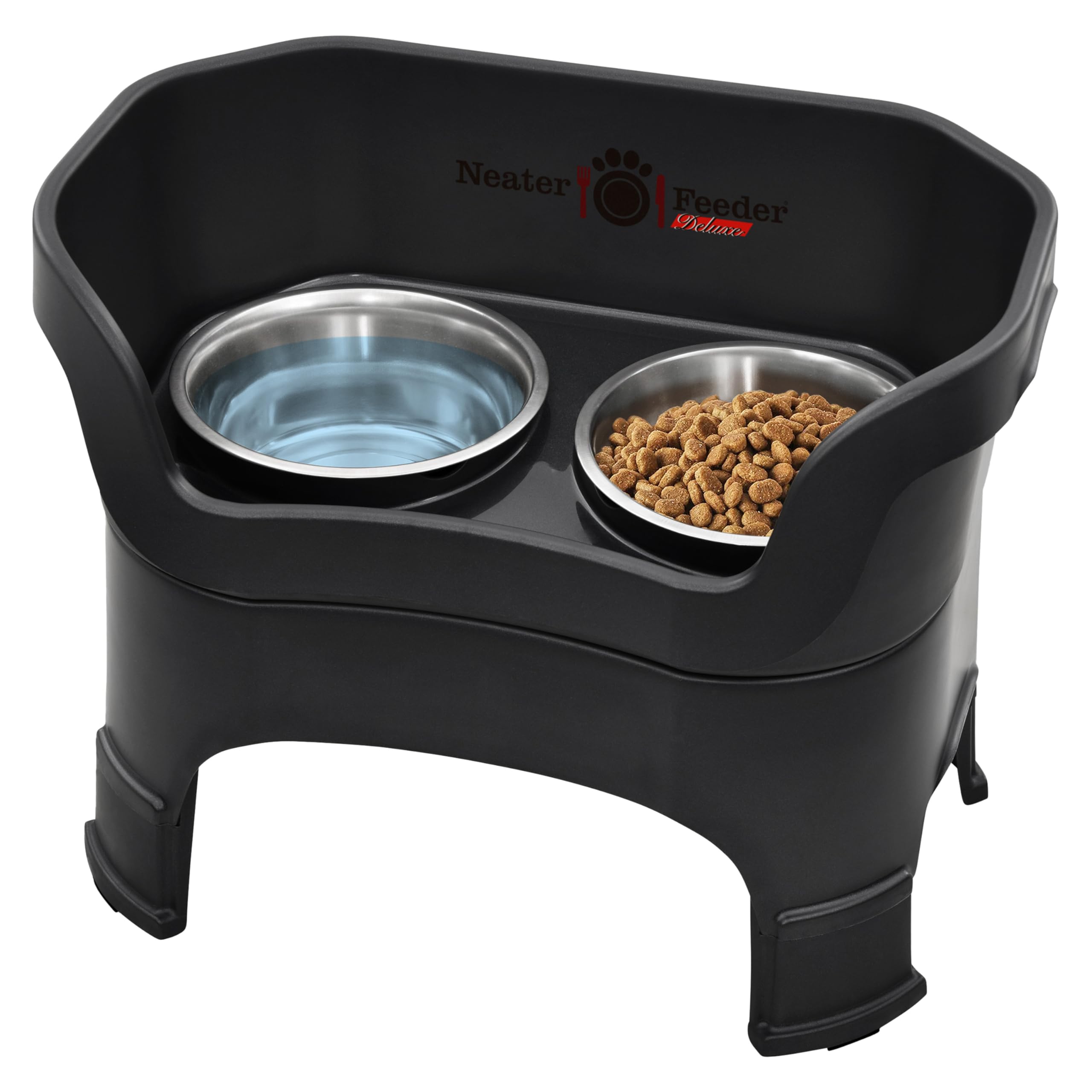 Neater Feeder Deluxe: ensemble de bols inox pour une alimentation propre et sans dégâts.
