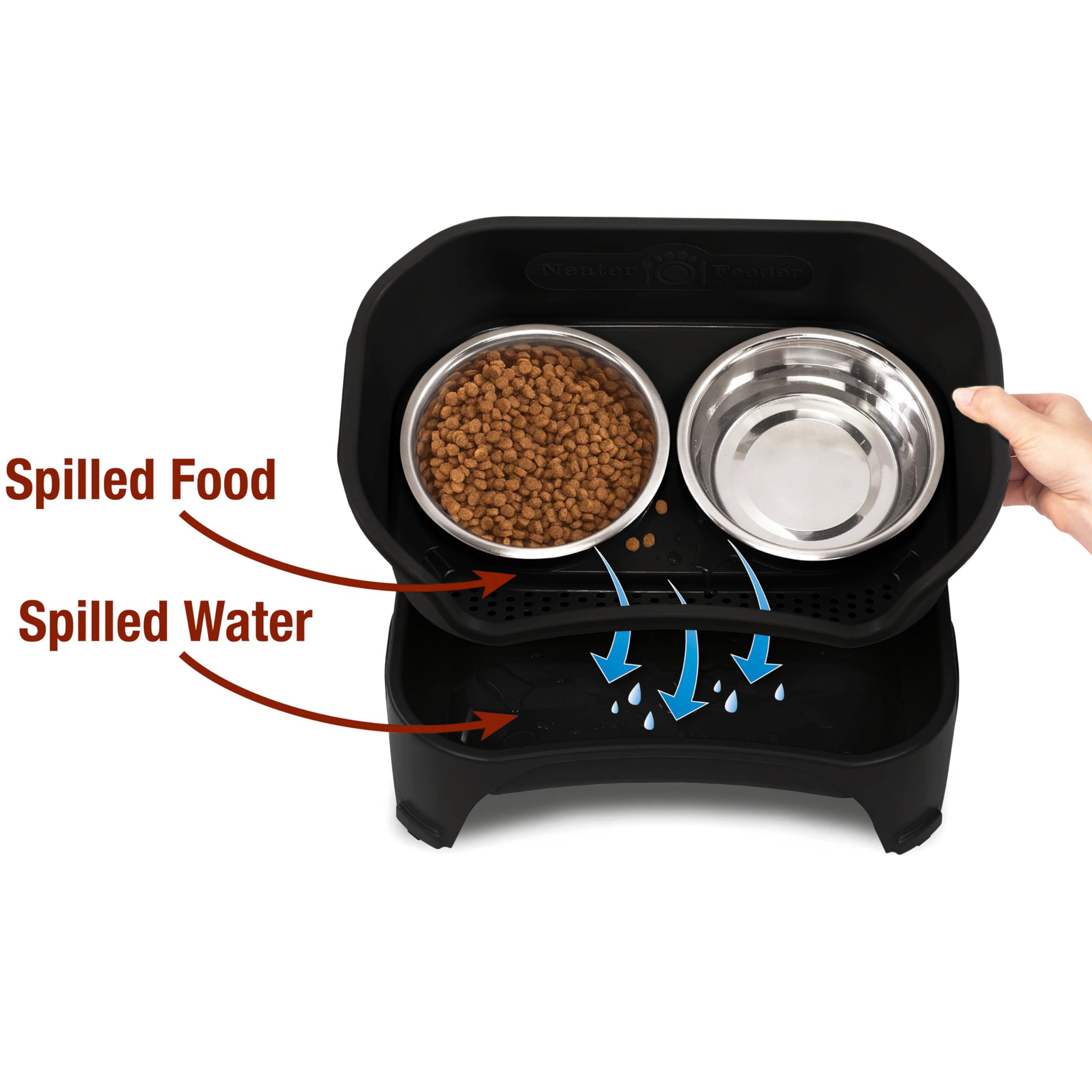 Neater Feeder Express bols inox, capacité de 7 tasses, repas pratique