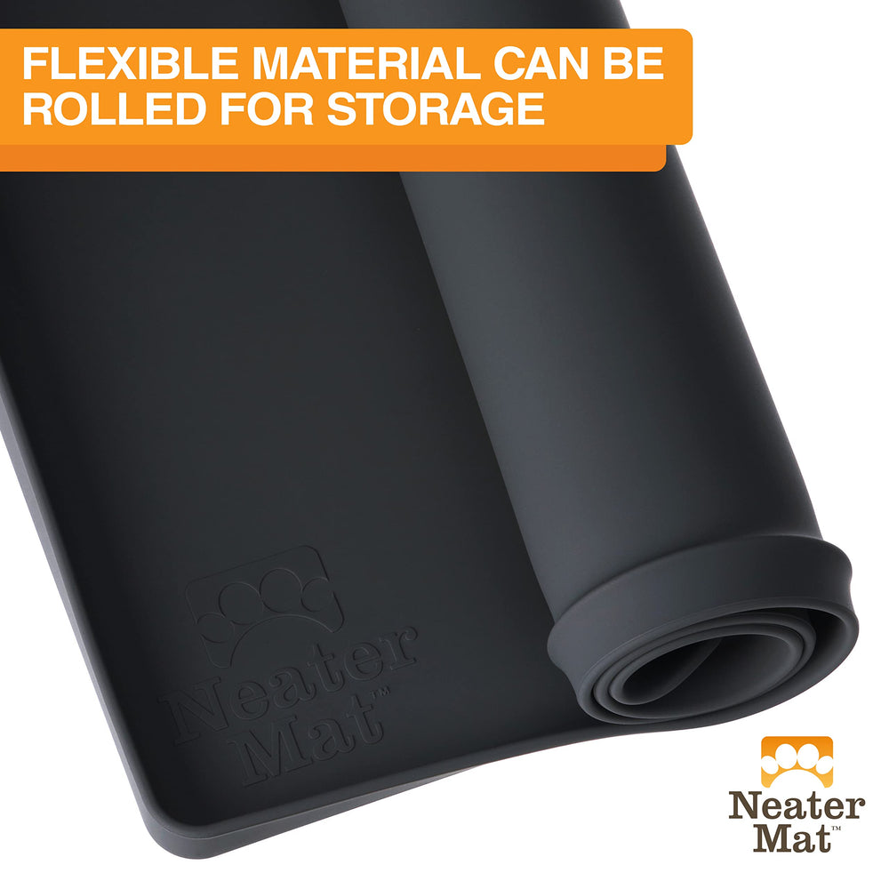 Neater Mat: bord surélevé contient l’eau autour des bols