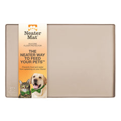 Neater Mat, tapis pour animaux avec rebord élevé, protège les sols des déversements.