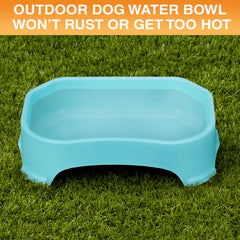 Bol stable Neater Pet Brands avec base large et dos plat contre le mur.