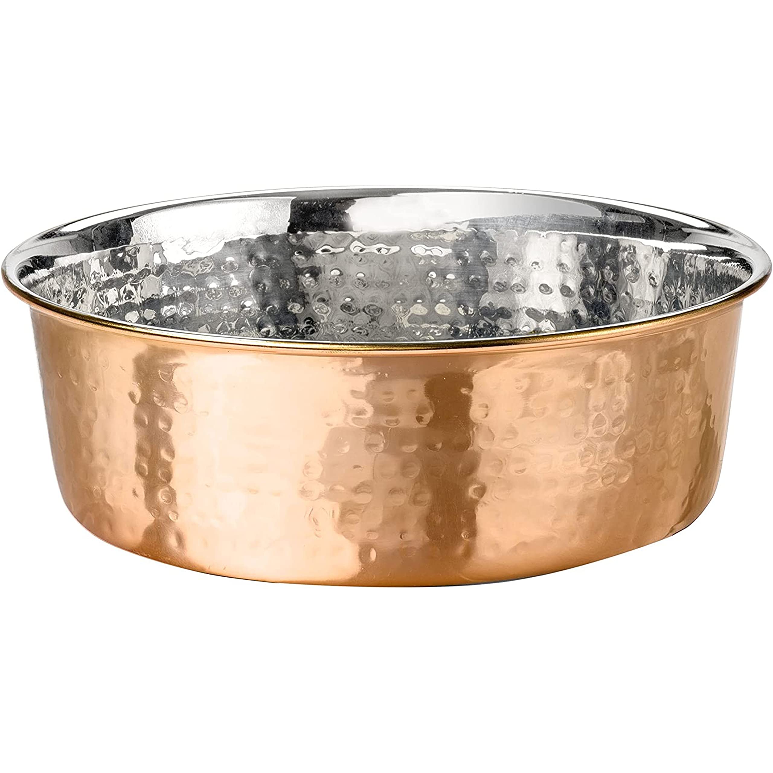 Bol martelé cuivre Neater Pet Brands, élégant et durable pour les repas.