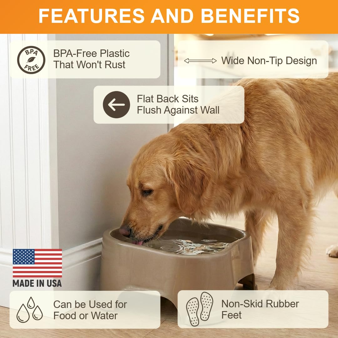 Neater Pet Brands bol eau chien pieds en caoutchouc antidérapants, stabilité accrue.