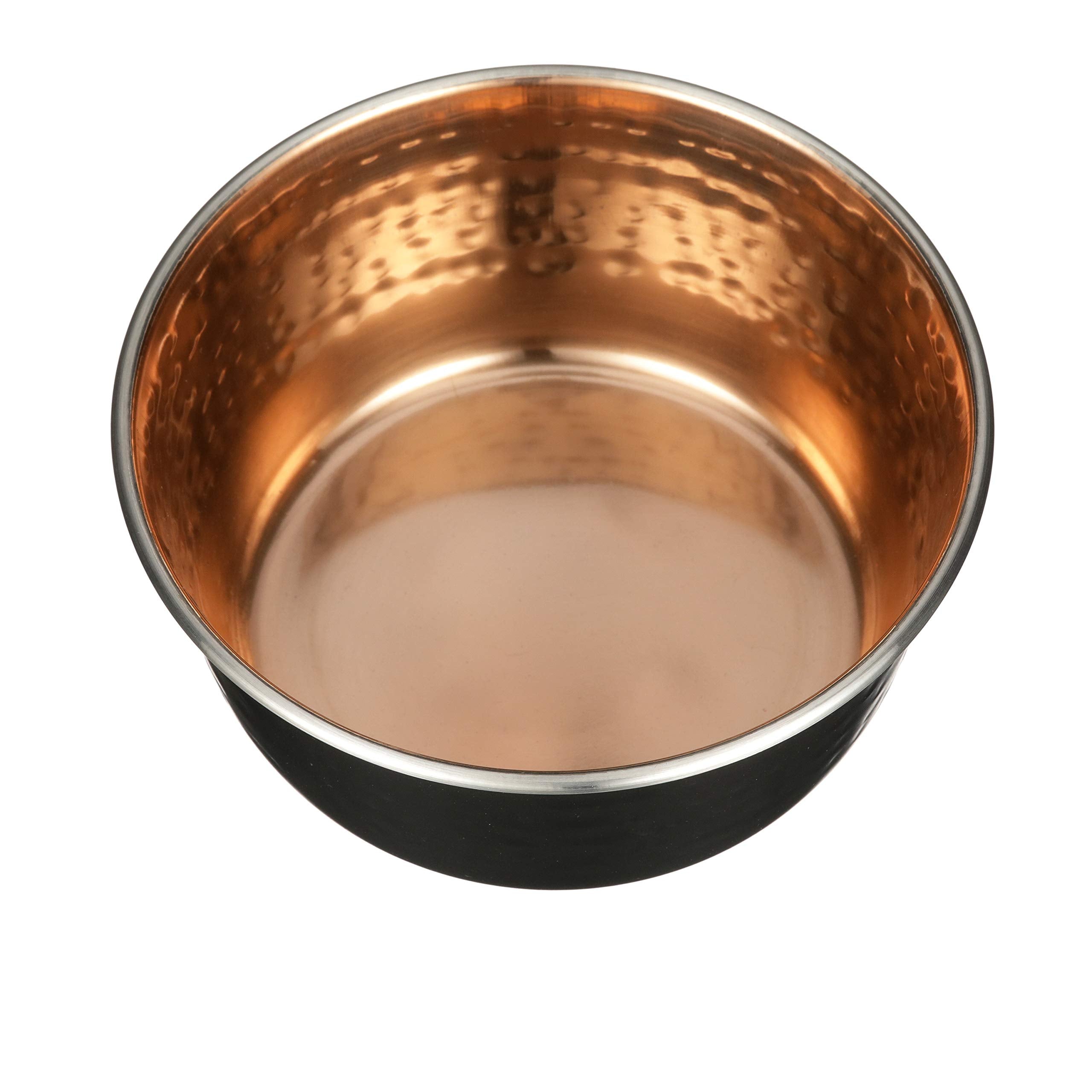 Neater Pet Brands bol intérieur cuivre laqué, finition chic et sûre pour repas.