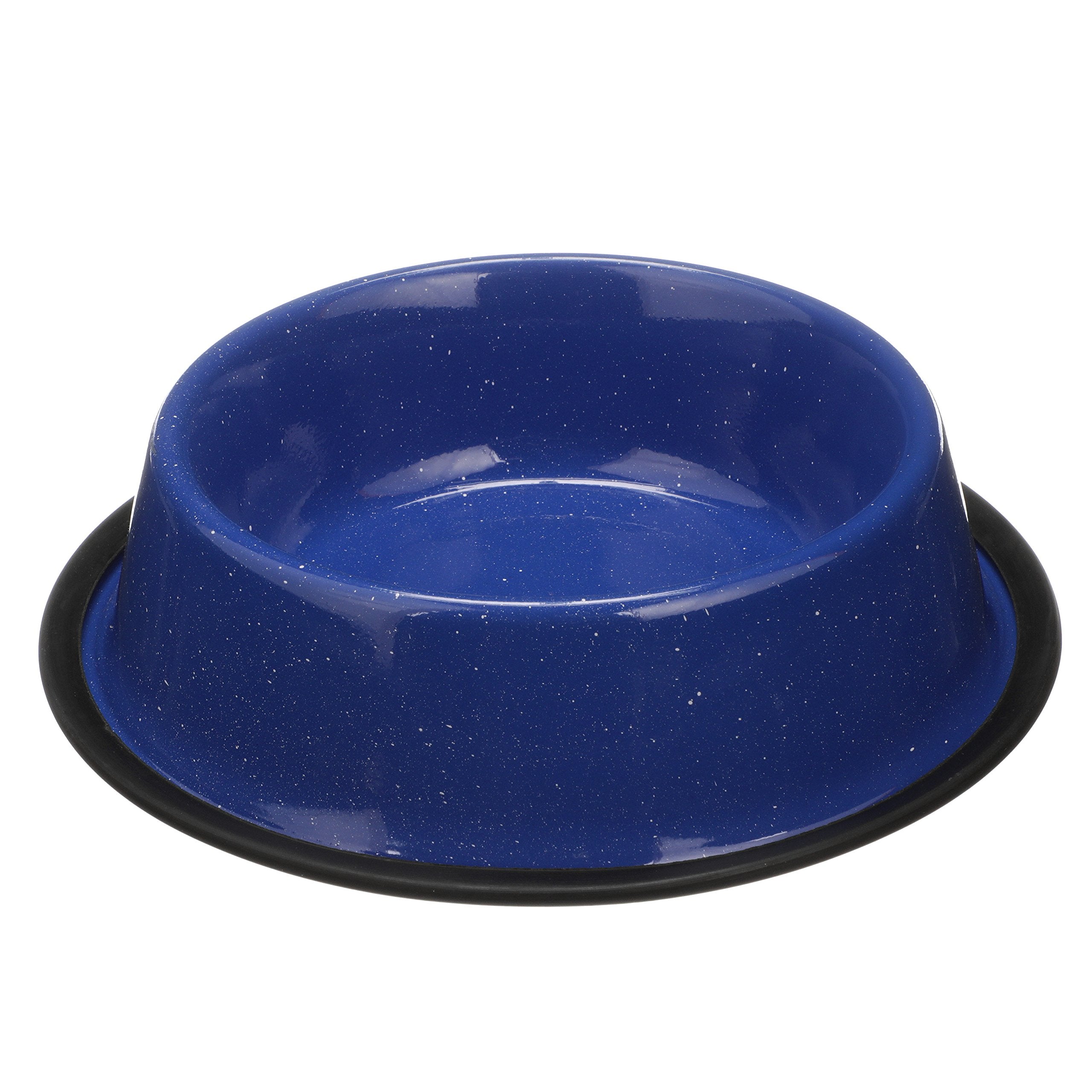 Neater Pet Brands - Gamelle émaillée camping bleue, idéale pour eau et nourriture en extérieur.