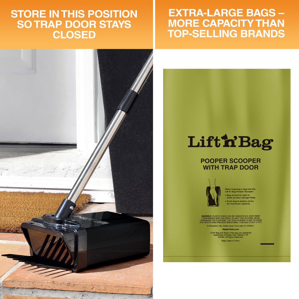 Lift N’ Bag 2.0 fabriqué aux États‑Unis et breveté.