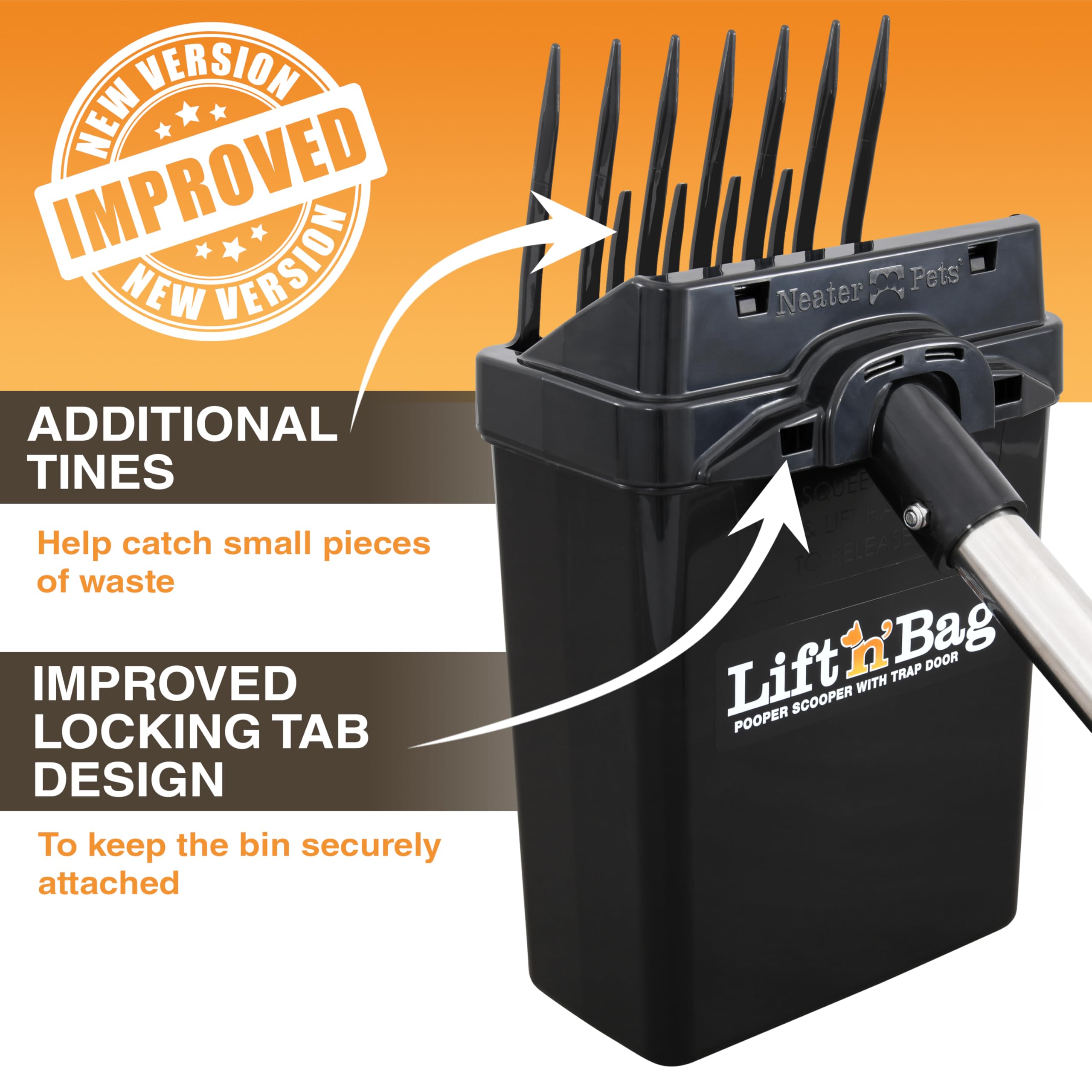 Sacs lavande inclus et distributeur sur Lift N’ Bag 2.0.