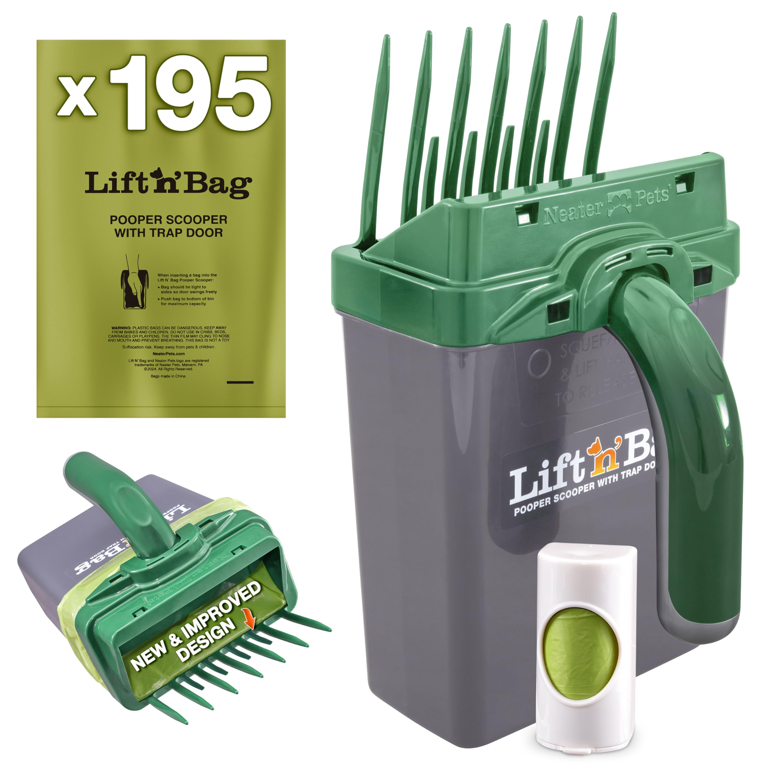 Lift N’ Bag 2.0 en main pour un ramassage rapide