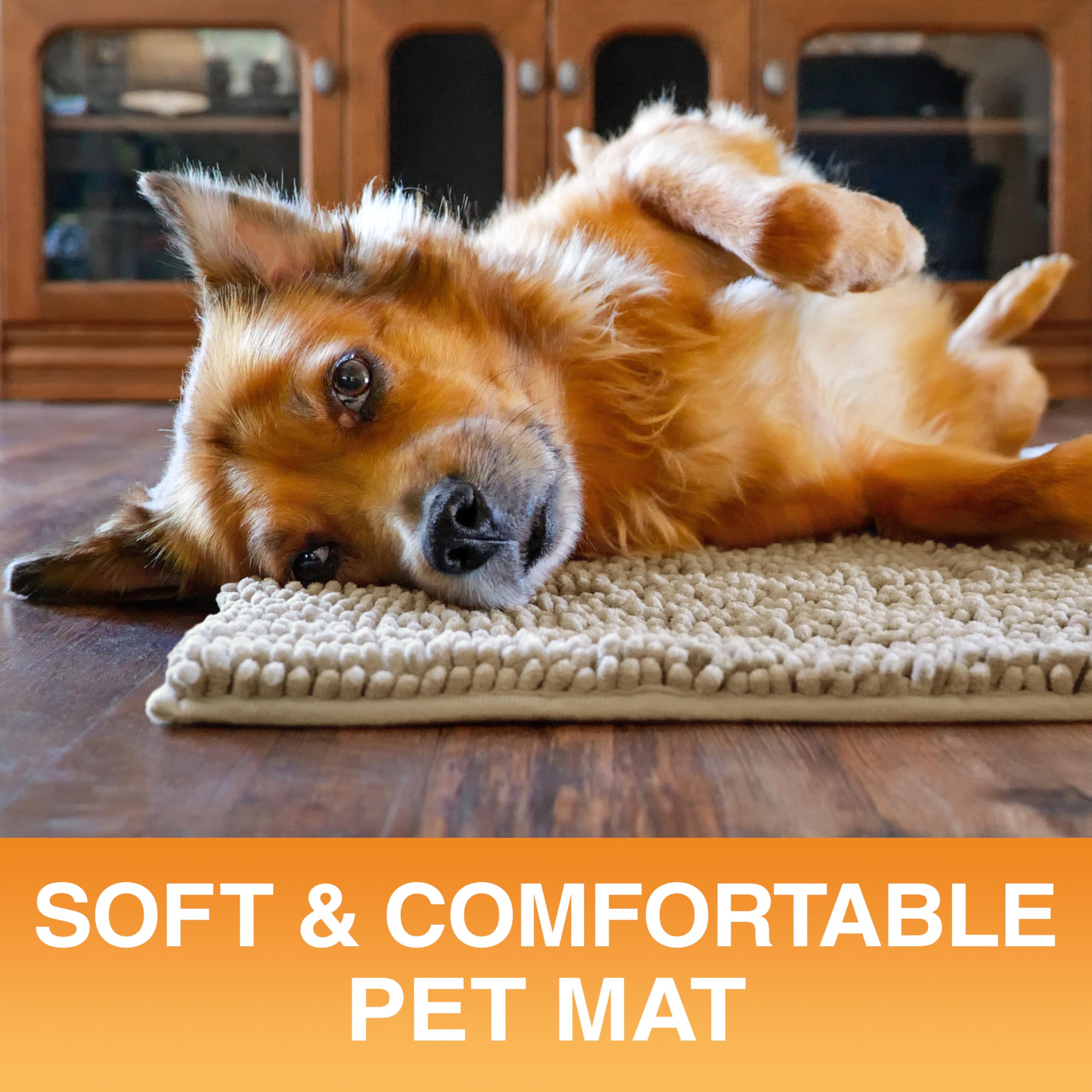 Neater Pet Brands Muddy Paws tapis porte, lavable en machine pour entretien facile