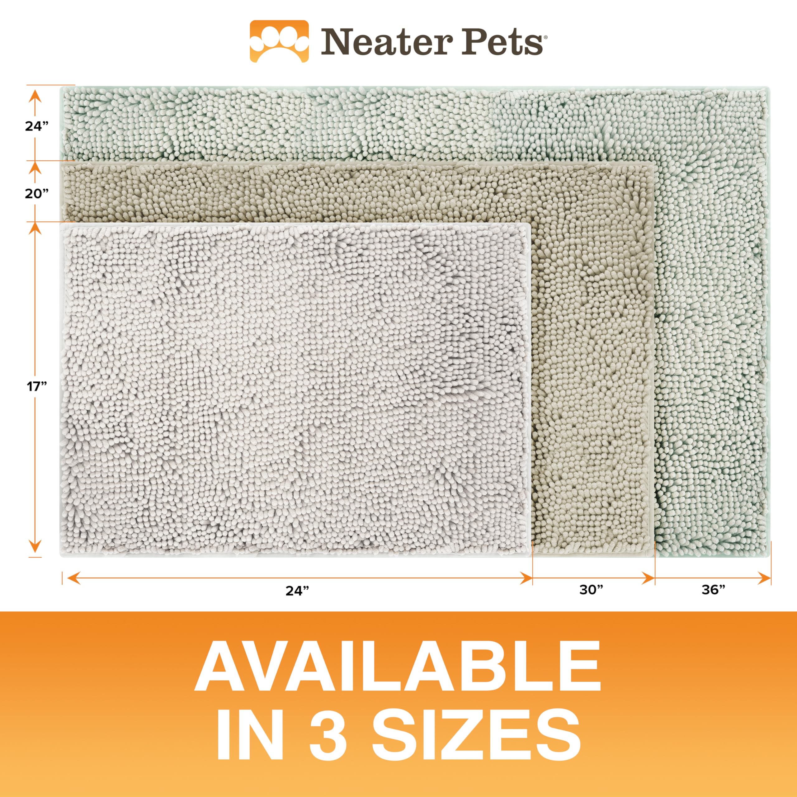 Neater Pet Brands Muddy Paws tapis porte, idéal près des pattes mouillées