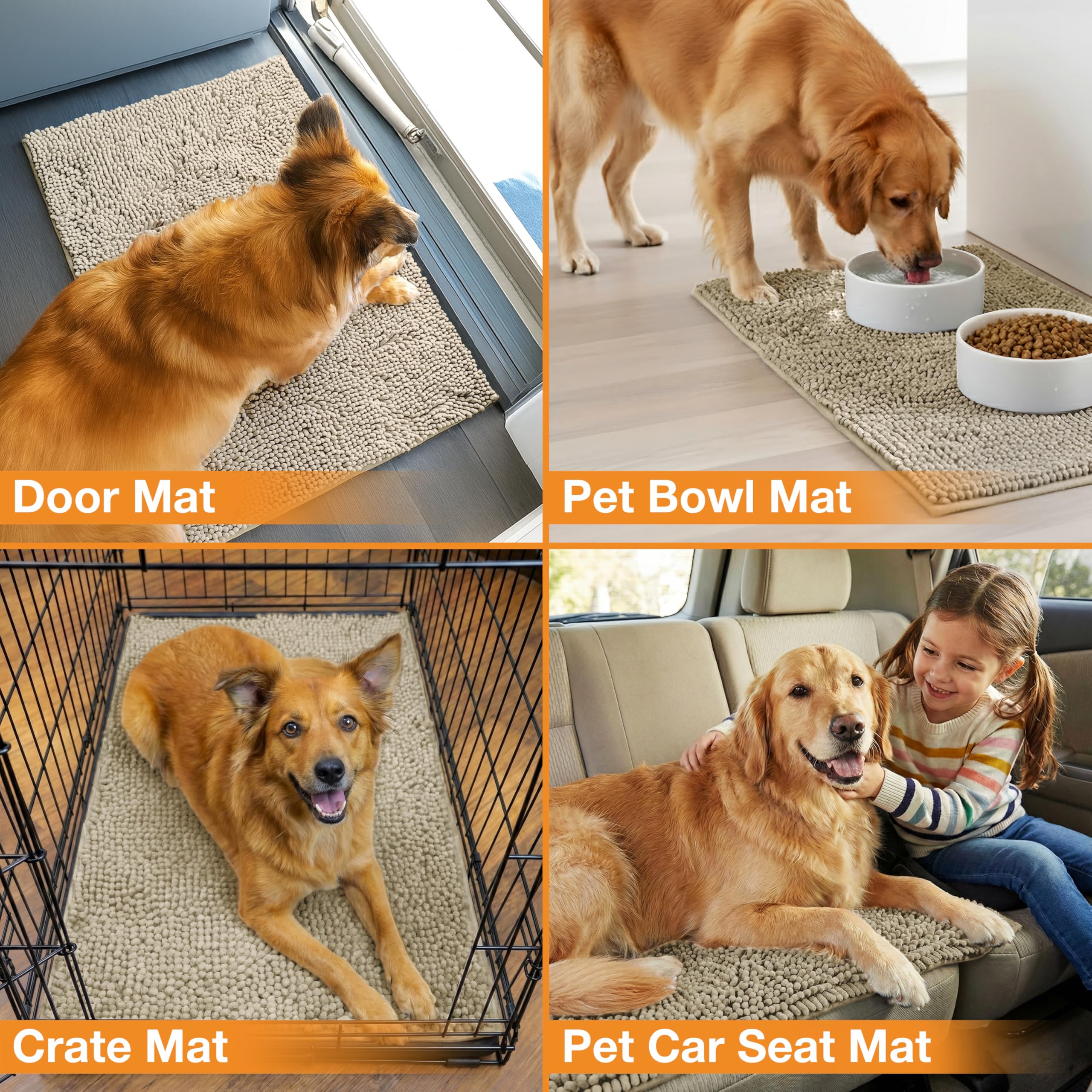 Neater Pet Brands Muddy Paws tapis porte, utilisation polyvalente en intérieur