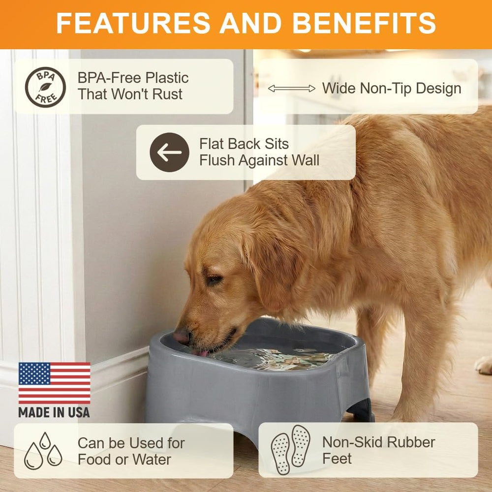Utilisation multi-animaux avec le bol Neater Pet Brands.