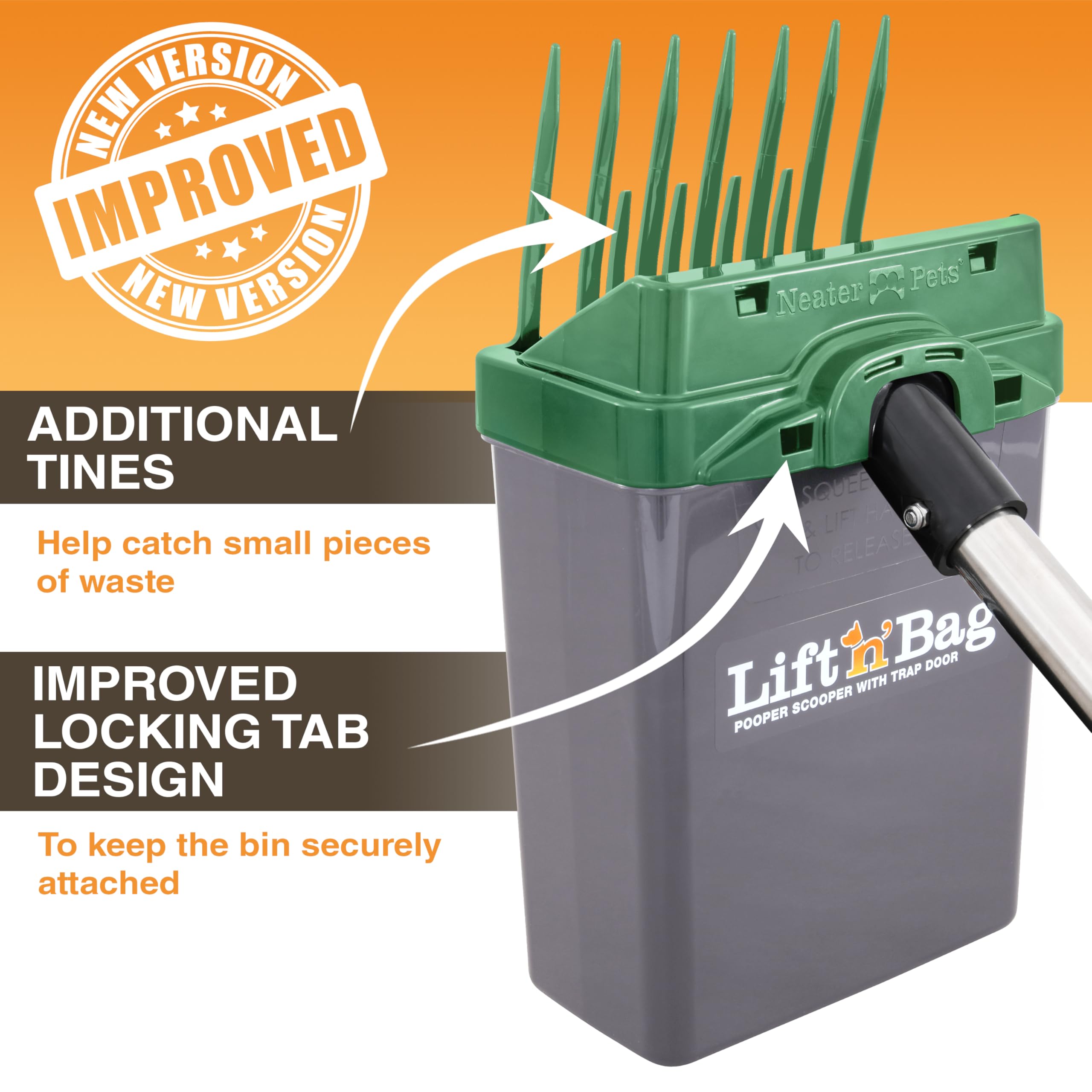 Lift N’ Bag 2.0 – distributeur de sacs attachable à la laisse.