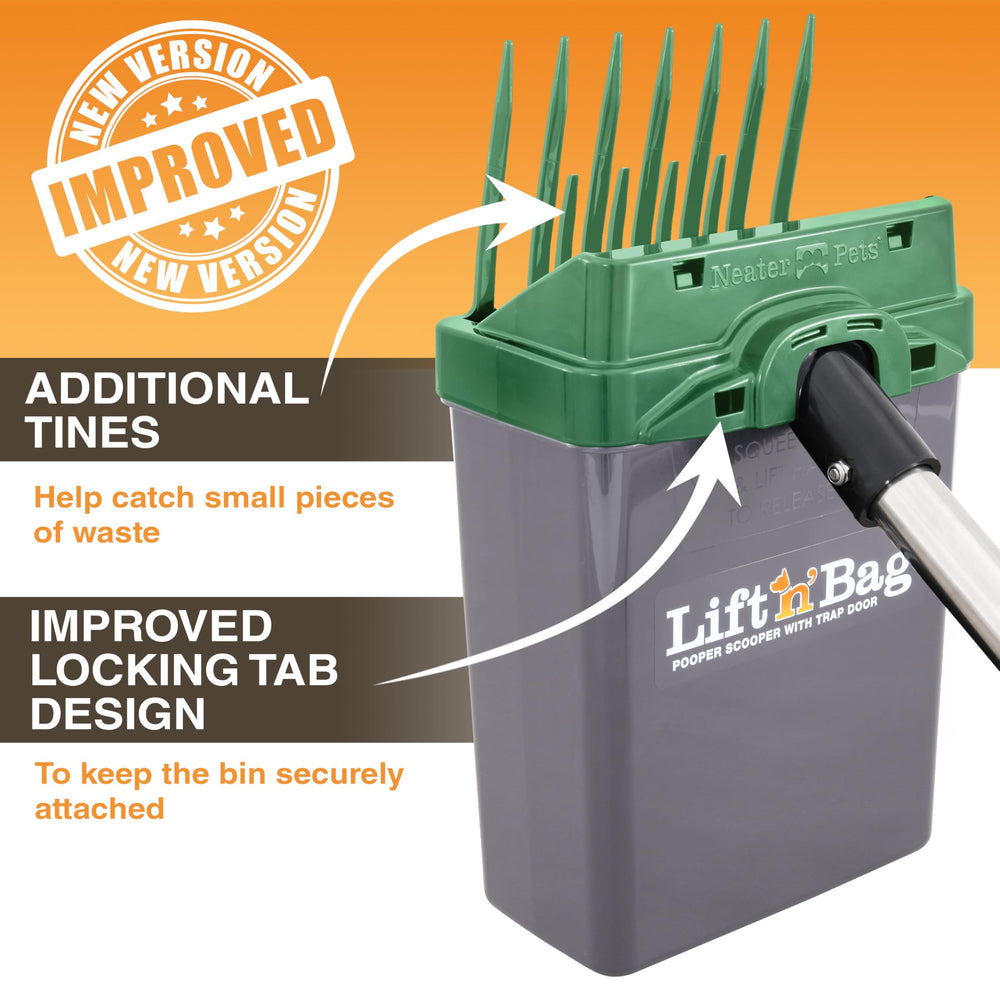Lift N’ Bag 2.0 – distributeur de sacs attachable à la laisse.