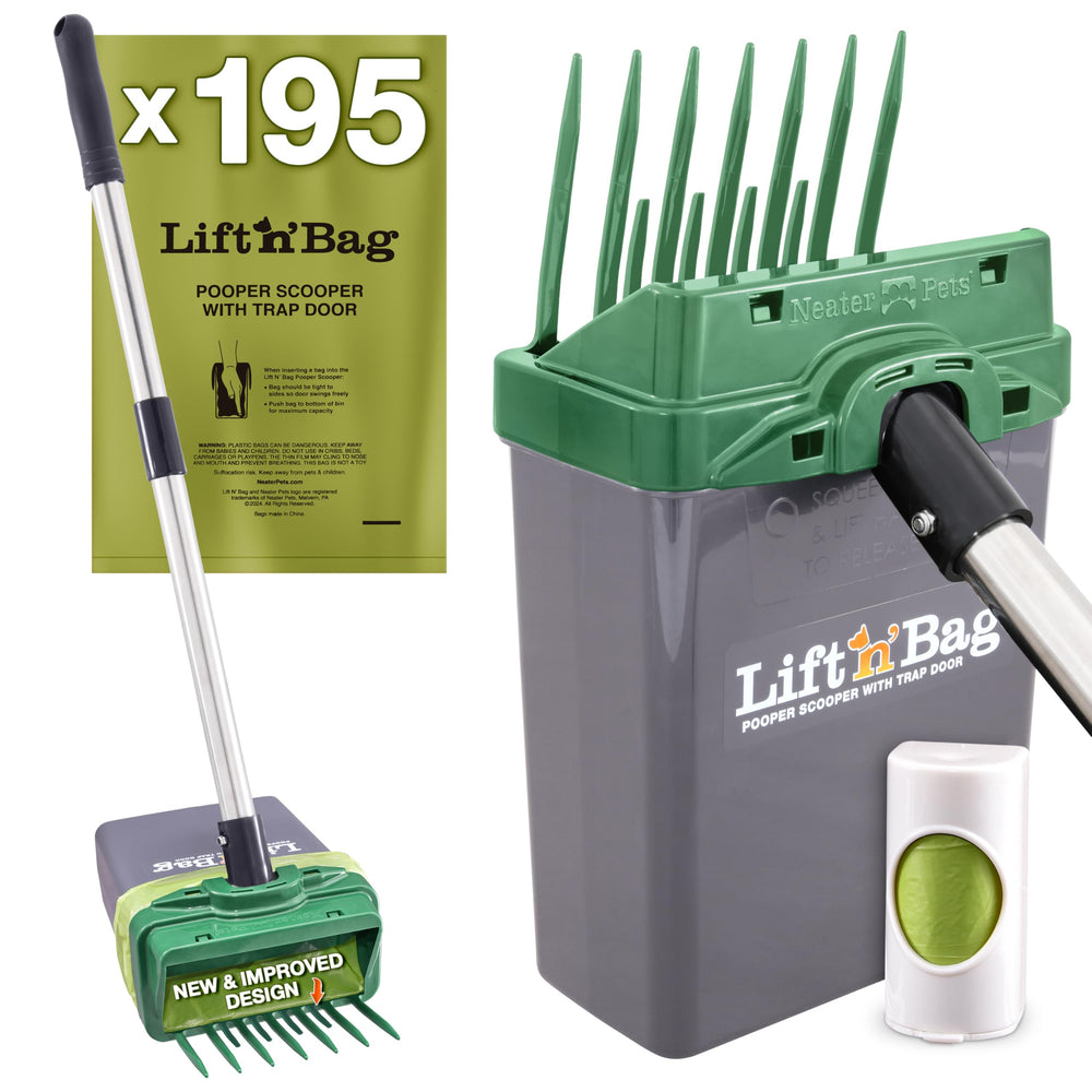 Neater Pet Lift N’ Bag 2.0 – ramassage de crottes facilité d'une main.