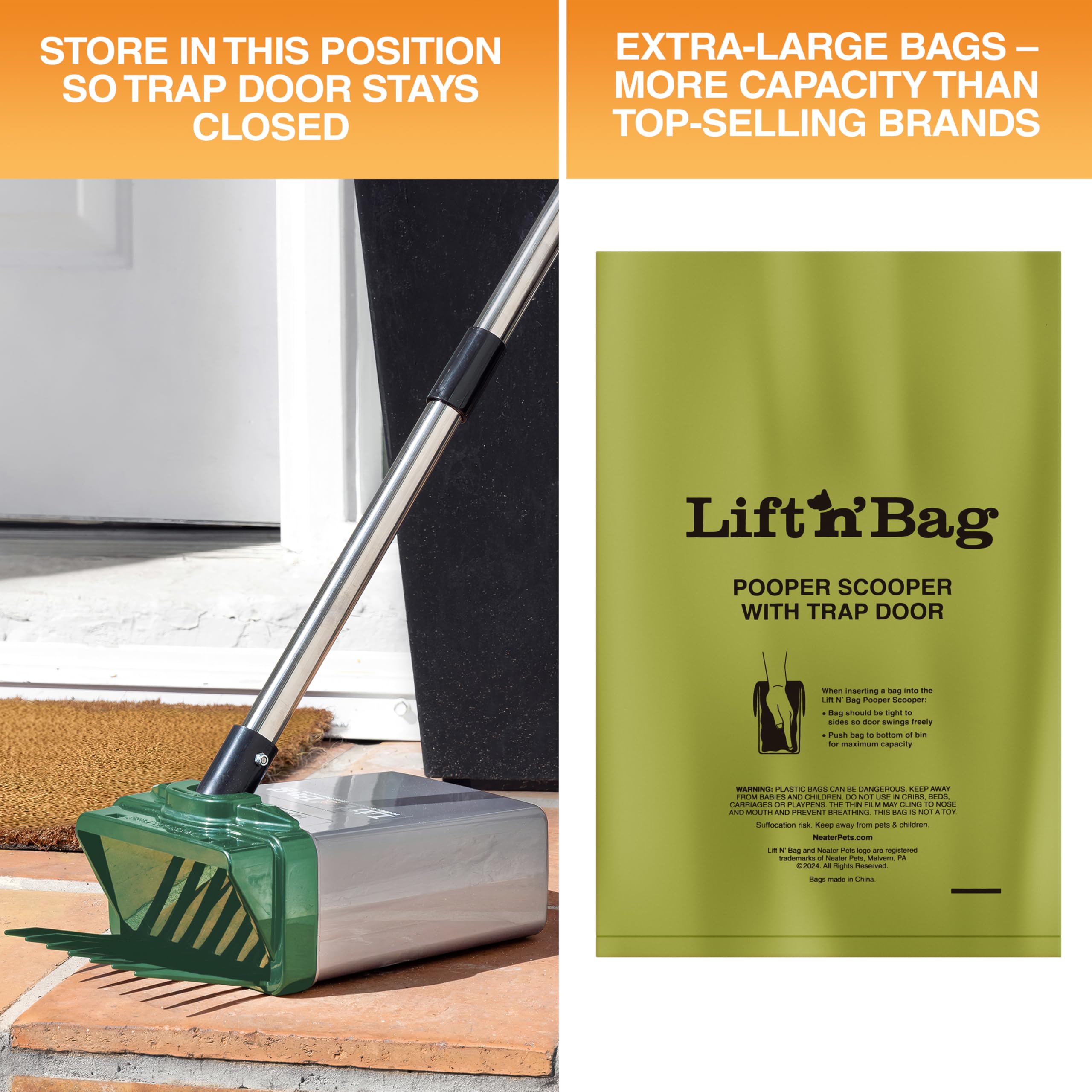 Lift N’ Bag 2.0 – usage polyvalent en jardin et parc.