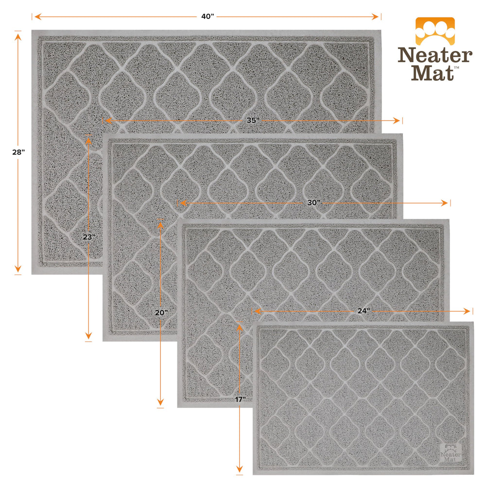 Neater Pets Neater Mat, tapis-litiere-chat-gris-design s’intègre à tous les intérieurs.