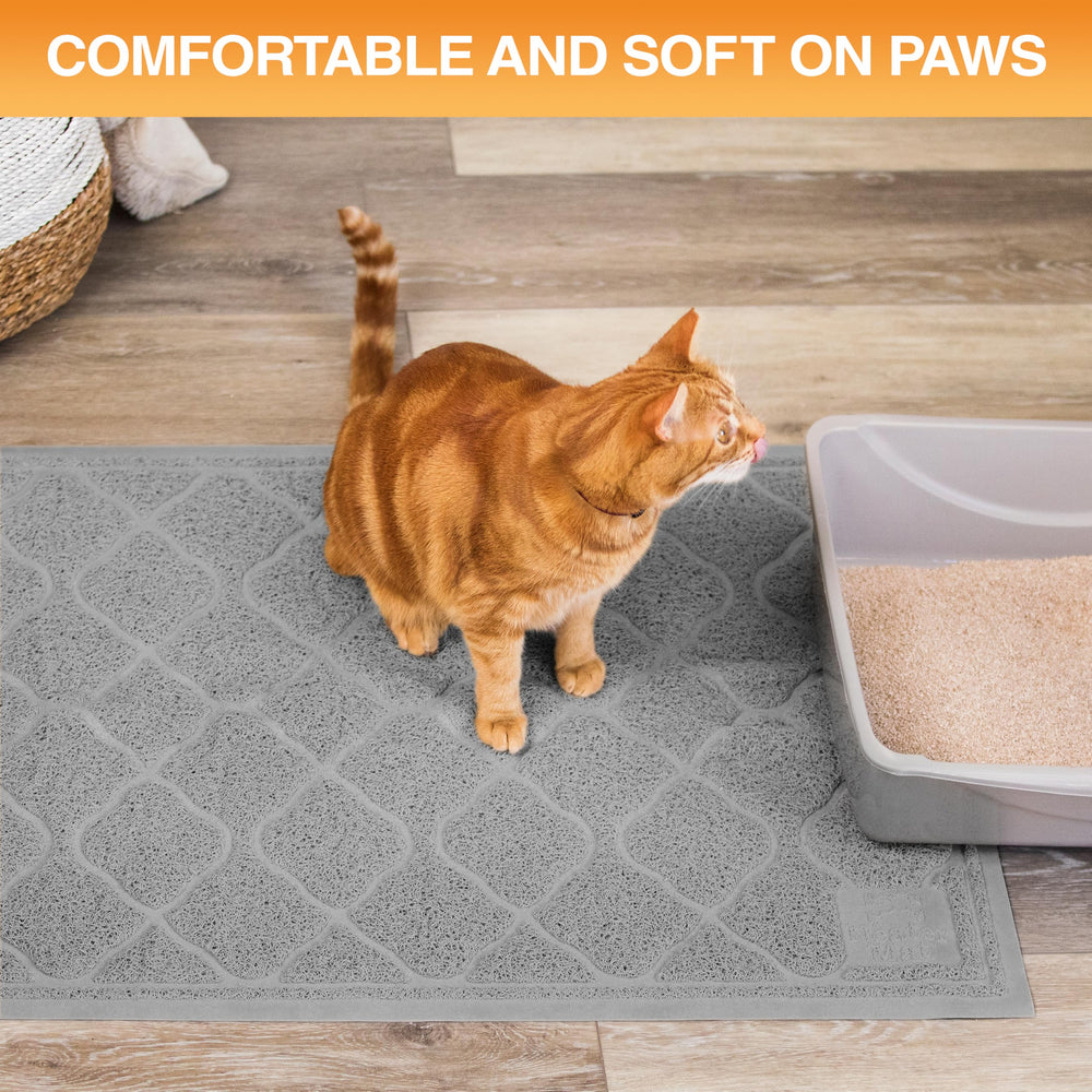 Neater Pets Neater Mat, tapis-litiere-chat-protege-sols garde les sols propres.