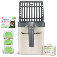 Neater Scooper bac litière compact adapté aux petits espaces.