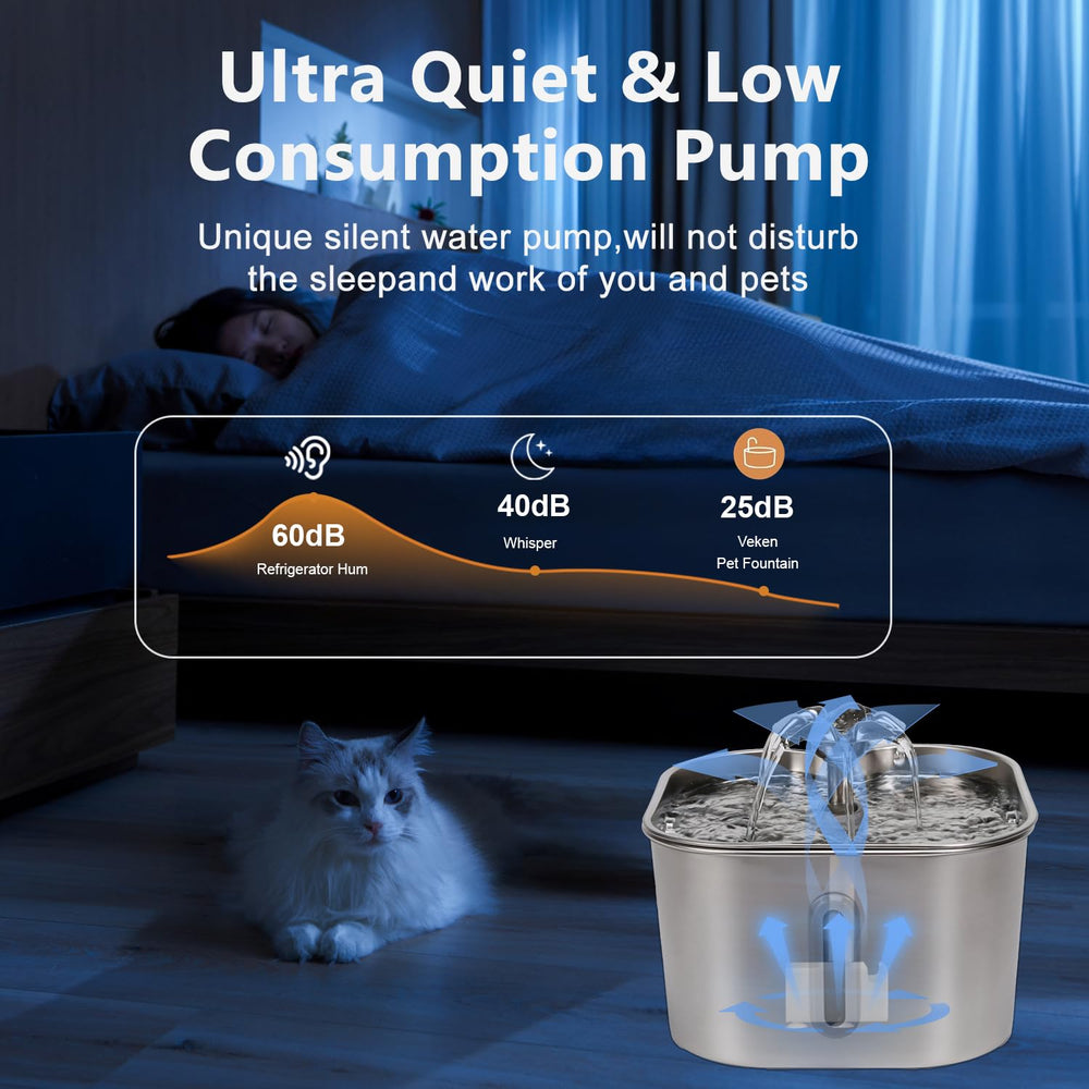 NEATFIEO flux eau stable assure une hydratation constante pour les animaux.