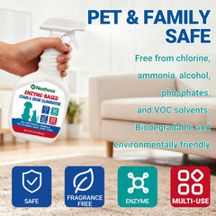 Neathova nettoyant pour espaces animaux: chats et chiens, lit et litière.