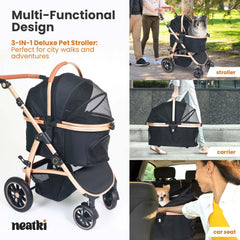 Neatki – coussin détachable intérieur, confort optimal pour chien ou chat.