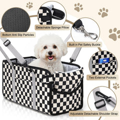 Ceinture de sécurité pour chien pour limiter les mouvements pendant la conduite.