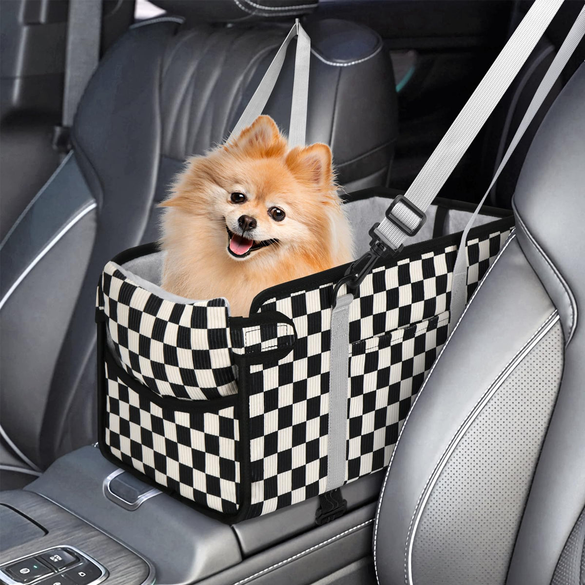 NECKORY Siège-console pour chien petit offrant stabilité en déplacement.