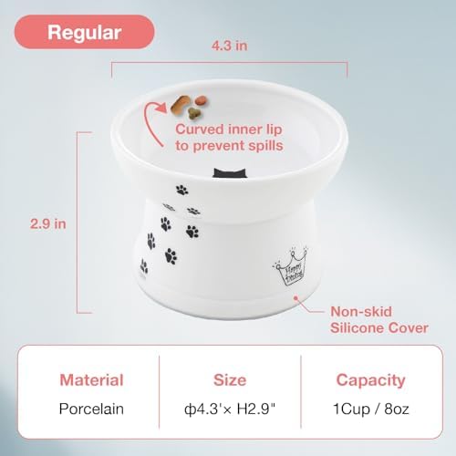 Necoichi base-antidérapante-silicone: bol stable et anti-dérapant pendant les repas.