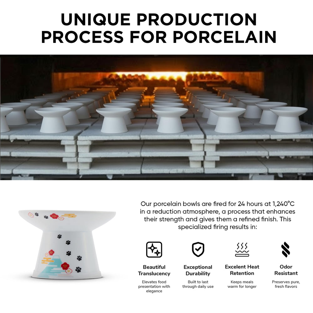 Bol anti-glisse Necoichi avec anneau silicone amovible.